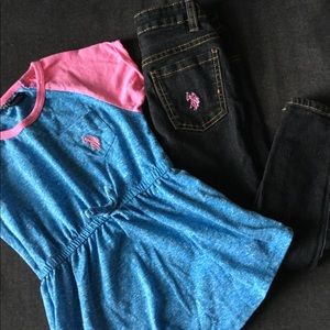 U.S. Polo Assn girls outfit